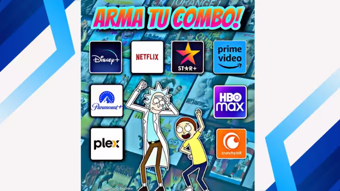 Catálogo de combos de 2 plataformas disponibles en Full Entretenimiento Colombia